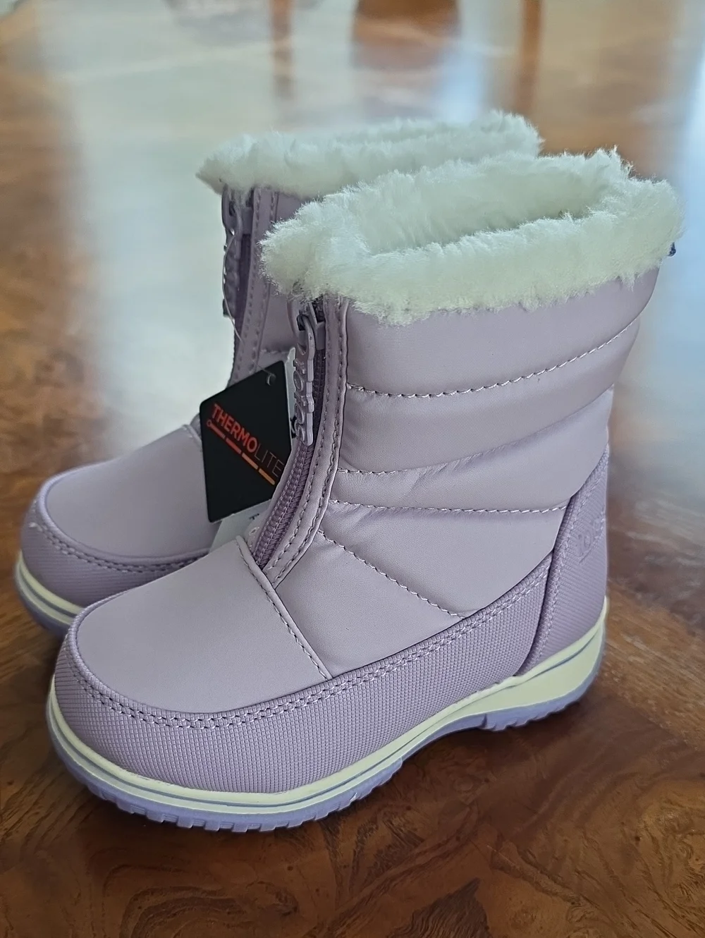 Totes Toddler Girls Zippy Waterproof Insulated Flat Heel Winter Boots LILAC 7T